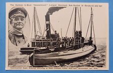 1916 Postcard German U Boat Deutschland Visits Baltimore MD ~ MINT COND. picture