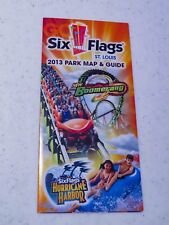2013 Six Flags St. Louis park map featuring Boomerang picture
