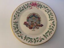 LENOX 1995 CHRISTMAS ANNUAL LIMITED EDITION CHRISTMAS PLATE Orig. Box and Docs picture