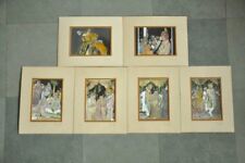 6 Pc Vintage B&W Handpainted Series Of Royal Rajput Wedding Different Photograph picture