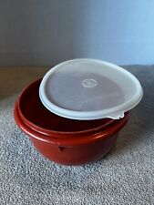 Vintage Tupperware Mixing Storage Bowl Red  271 With Lid picture