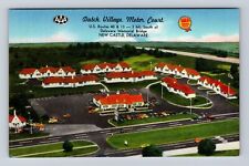 New Castle DE-Delaware, Dutch Village Motor Court, Advertising, Vintage Postcard picture