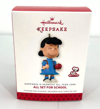 Hallmark Keepsake Ornament HAPPINESS IS PEANUTS ALL YEAR LONG ALL SET FOR SCHOOL picture