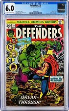 Defenders #10 CGC 6.0 (Nov 1973, Marvel) John Romita Cover, Classic Hulk vs Thor picture