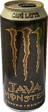 NEW JAVA MONSTER ENERGY CAFE LATTE FLAVORED DRINK 1 FULL 15 FLOZ (443mL) CAN picture