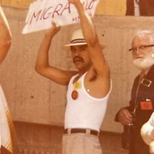 Vintage 80s Photo Chicano Mexican American Protesting picture