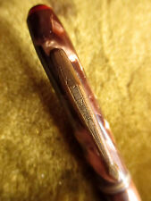 Vintage 30s Wearever Mechanical Pencil Marbled Celluloid Amber/Gold Pearl picture