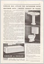 1932 Better Homes & Gardens Vintage Print Ad Kohler Bathroom Fixtures picture