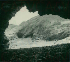 1954 Cornwall Tintagel  Merlins Cove from inside cave Original 3.5x3