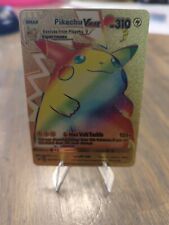 Pikachu VMAX, Rainbow, 044/185 310HP Gold Foil Fan Art / Display Card picture