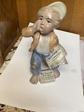 Vintage Houston Chronicle Paper Boy Figurine Circa 1980 Signed By Jan Craft picture
