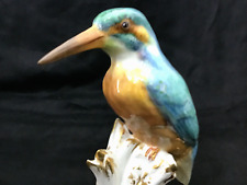 Superb - Royal Worcester Bone Bird Figurine #2666 - Kingfisher VTG Made England picture