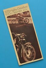 Original Vintage 1970 Harley Davidson Motorcycle Brochure XLCH Sportster picture