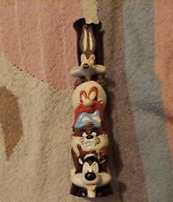 Vtg 90s Warner Bros Looney Tunes bugs bunny Totem Candle Stick Figurine  Damage picture