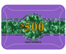High Stakes $500 Poker Plaque Premium Quality NEW James Bond Casino Royale  picture