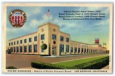 1951 Bakers Of Helms Olympic Bread Los Angeles California CA Vintage Postcard picture