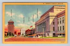 St Louis MO- Missouri, Memorial Plaza, Advertisement, Antique, Vintage Postcard picture