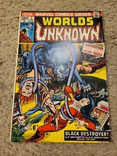 WORLDS UNKNOWN 5 Marvel Comics lot 1974 picture