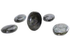 Labradorite Natural Palm Gemstone Healing Oval Plain Labradorite Slices Stone picture