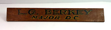 Vintage wooden military desktop nameplate vtg military collectible picture