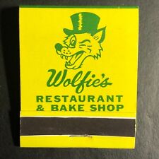Wolfie's Pub Restaurant Bakery St. Petersburg, FL Full Matchbook c1968's-73 VGC picture