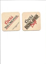 Lot Of 5 Coors extra Gold Draft Beer Coasters-Golden, CO  and  The Original: picture
