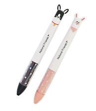2pcs Daiso Dog & Rabbit 2 Colors Ballpoint Pen Black & Red Ink w/ tracking no. picture