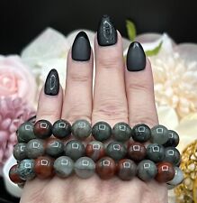Natural African Blood-Stone Stretchy Bracelets  & Gift picture
