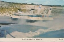 Hovercraft at Dover England UK British flag postcard D943 picture