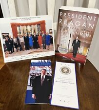 Ronald Reagan Picture (5 Living Presidents Opening Day + Book Signed By Cannon picture