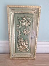 Metalcraft Fall Art Wall Hanging Four Seasons Framed 3D MCM Art Mid Century 50s picture