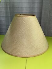 Vintage Classic Empire Burlap Lamp Shade 9x5x13” Beige Tan Never Used NOS picture