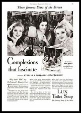 1933 Lux Soap Loretta Young Polly Ann Young Sally Blane Coconut Grove Print Ad picture