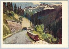N.Kalakhov 1963 Russian postcard KLUKHORSKY PASS Main Caucasian Range picture