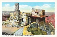 Postcard The Lookout, Grand Canyon Nat'l Park AZ Fred Harvey picture