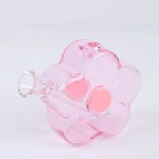 1pc/Cute Pink Flower Glass Smoking Hookah Pipe/Glass Smoking Hookah Water Pipe picture