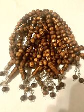 Tasbih Prayer (33) wooden Beads Misbaha Tasbeeh Tasbih Dark Brown picture