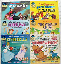 Disney Story Read Along Vintage 6 Books Only ( No Records ) Oz Brer Pan Pooh picture