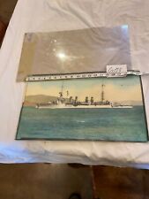603 US NAVY CRUISER USS OMAHA COLOR PANORAMIC PHOTO 1918 1946 Service Pacific picture