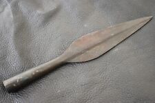 Hand Forged Medieval Celtic Leaf Blade Iron Spearhead. picture
