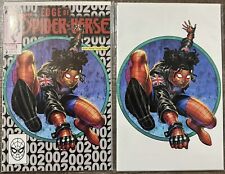 EDGE OF SPIDER-VERSE #2 TYLER KIRKHAM EXCLUSIVE NYCC 2022 SILVER AND VIRGIN SET picture