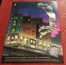 1995-96 Fleer Metal Print Ad Poster Art (Frame Not Included) picture
