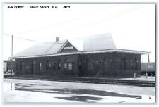 c1979 B-N Depot Sioux Falls South Dakota Train Depot Station RPPC Photo Postcard picture