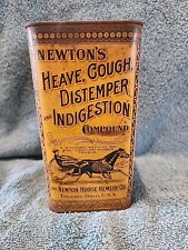 1916 Antique Newton Horse Heave, Cough, Distemper, & Indigestion Compound  picture