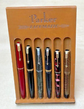 Amazing Hand Crafted Fountain Pen Desktop Display for Parker Vacumatic , 1995. picture