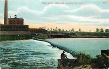 c1910 Printed Postcard; Park Mills & Dam, Marinette WI unposted picture