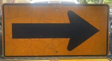 Vintage Authentic Street Highway Sign (Huge Single Arrow) 24