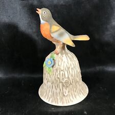 Vintage TOWLE Fine Bone China Robin Bird Bell Porcelain picture
