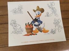 Disney Epcot 2016 Flower Garden Festival Passholder Lithograph Print Donald picture