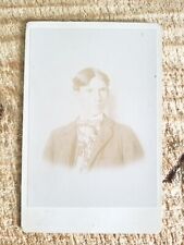 YOUNG MAN.IDENTIFIED.VTG 1800'S CABINET PHOTO*CP14 picture